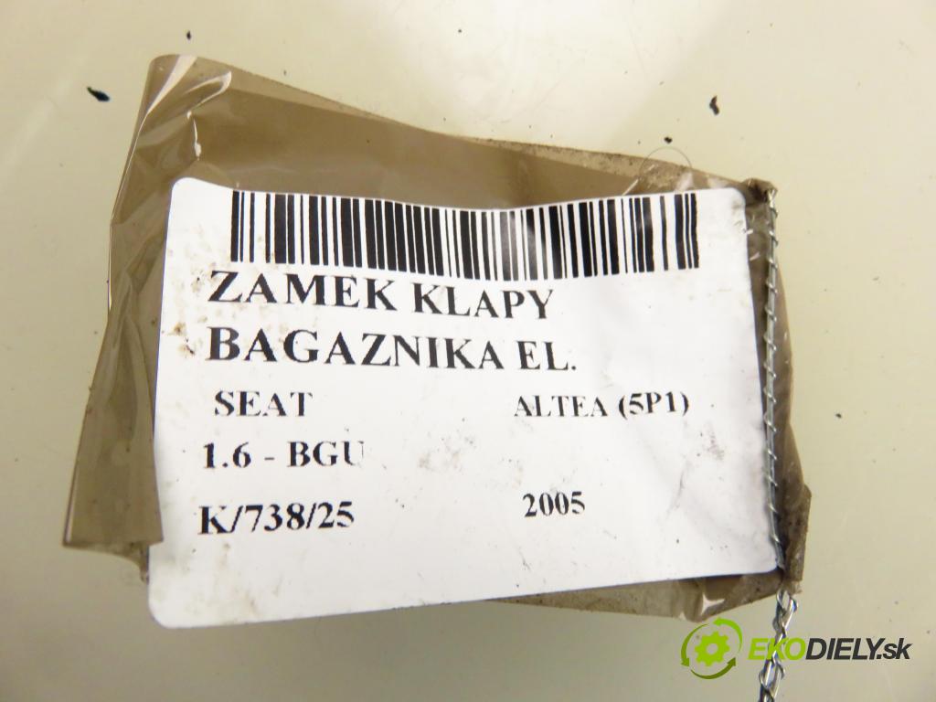 SEAT ALTEA (5P1) HB 2005 75,00 1.6 102 1595,00 zámok dveří kufr EL. 5P0827505B