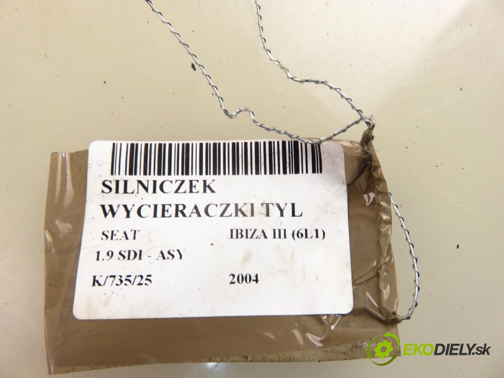 SEAT IBIZA III (6L1) HB 2004 47,00 1.9 SDI - ASY 1896,00 Motorček stierače zadné 404699C