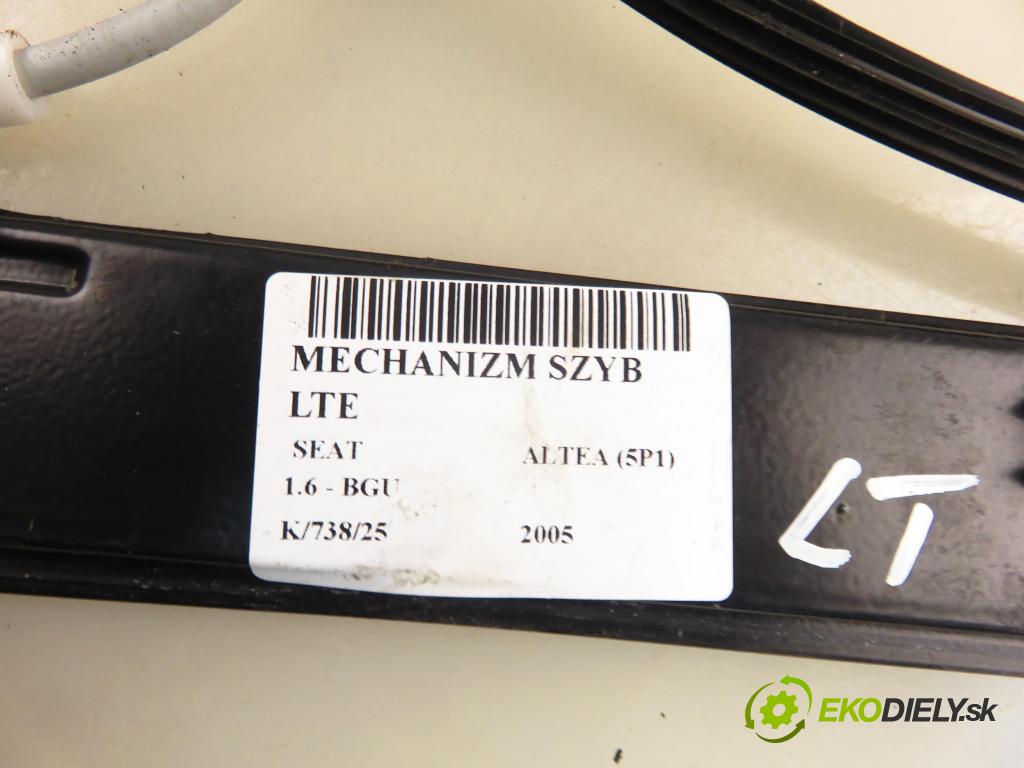 SEAT ALTEA (5P1) HB 2005 75,00 1.6 102 1595,00 mechanismus oken LTE 1K0959703B