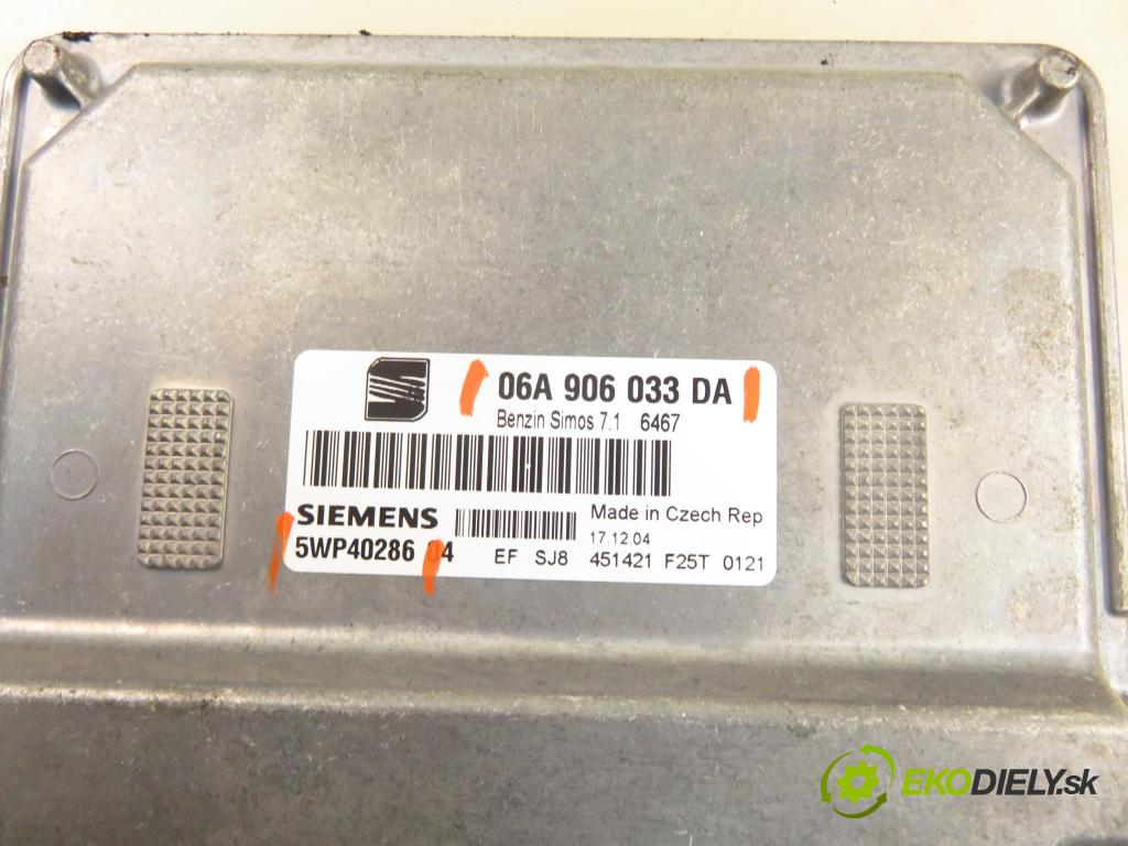 SEAT ALTEA (5P1) HB 2005 75,00 1.6 102 1595,00 Riadiaca jednotka Motor 06A906033DA ; 5WP40286