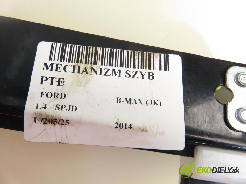 FORD B-MAX (JK) MINIVAN 2014 66,00 1.4 - SPJD 1388,00 mechanismus oken PTE AV1114553L4