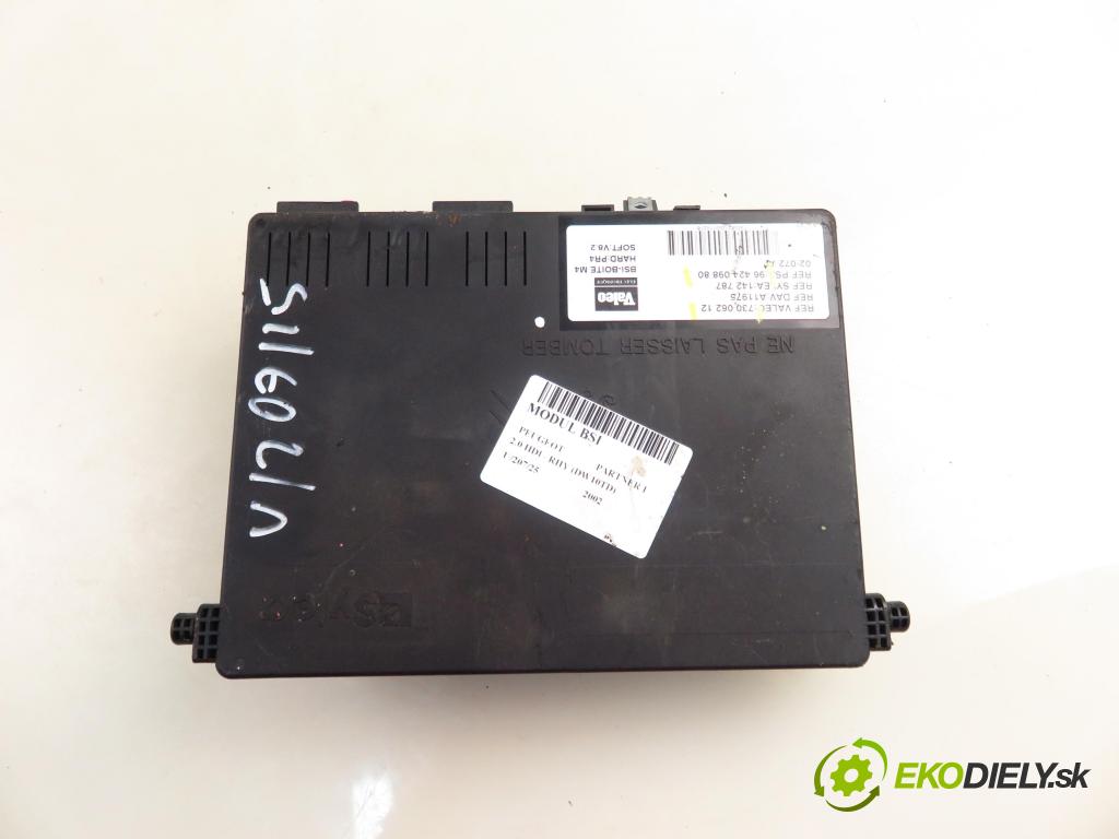 PEUGEOT PARTNER Combispace (5F) KOMBIVAN 2002 66,00 2.0 HDI - RHY (DW10TD) 1997,00 MODUL BSI 9642409880 ; 73006212