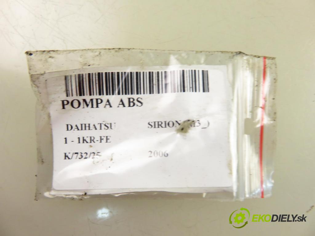 DAIHATSU SIRION (M3_) HB 2006 51,00 1 - 1KR-FE 998,00 Pumpa ABS 89540B1010 ; 44510B1010 ; 06210906673 (Pumpa ABS)