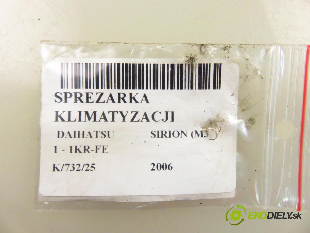 DAIHATSU SIRION (M3_) HB 2006 51,00 1 - 1KR-FE 998,00 KOMPRESOR: klimatizácie 4472605550 (Kompresor klimatizácie)