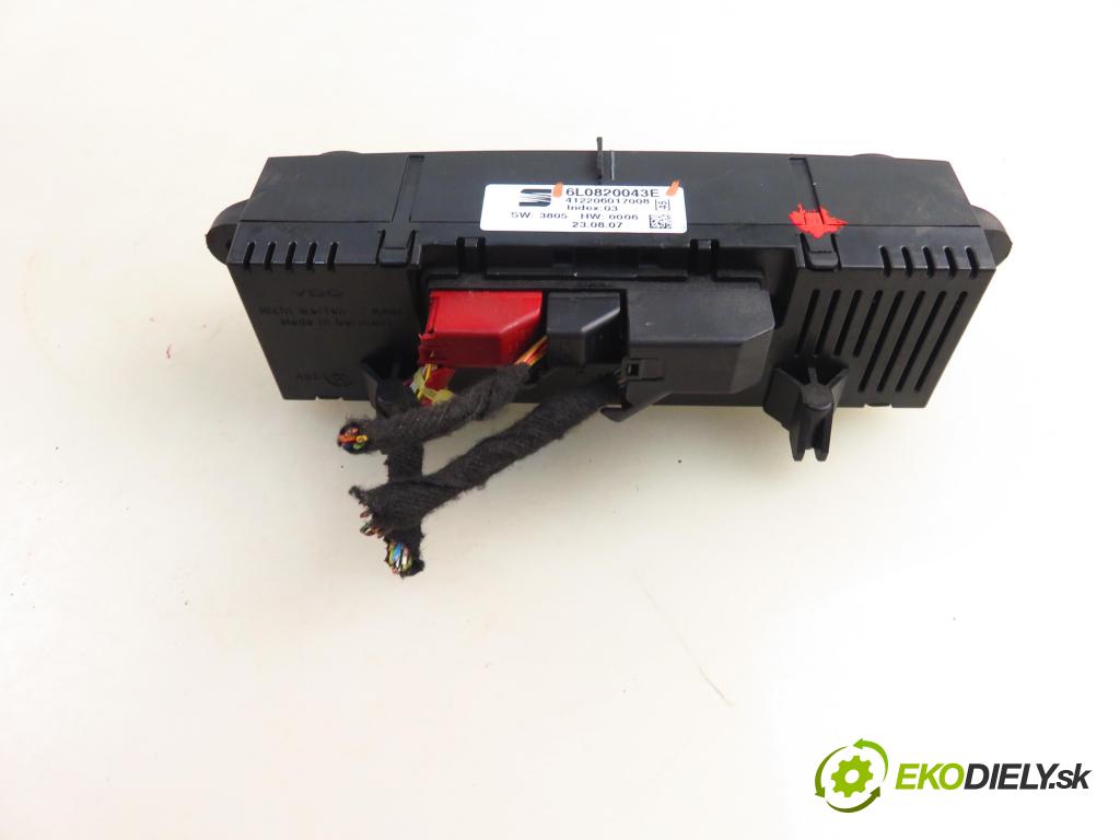 SEAT IBIZA III (6L1) HB 2007 74,00 1.9 TDI - BMT 1896,00 Panel kúrenia KLIMATRONIK 6L0820043E