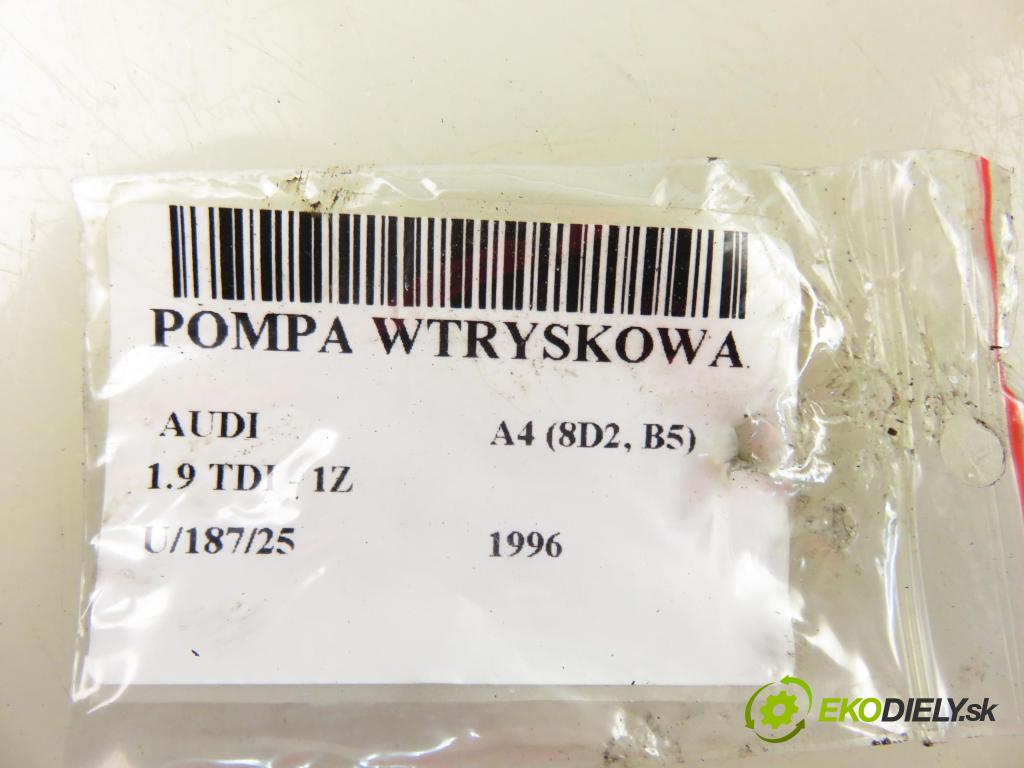 AUDI A4 (8D2, B5) SEDAN 1996 66,00 1.9 TDI - 1Z 1896,00 pumpa vstřikovací 0460404985 (Vstřikovací čerpadla)