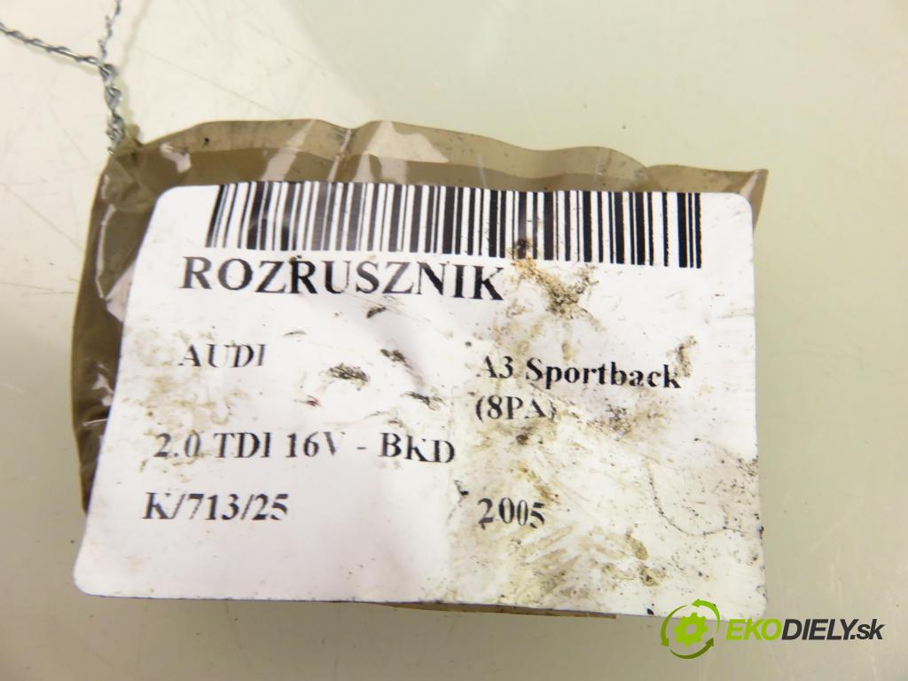 AUDI A3 Sportback (8PA) HB 2005 103,00 2.0 TDI 16V - BKD 1968,00 startér  (Startér)