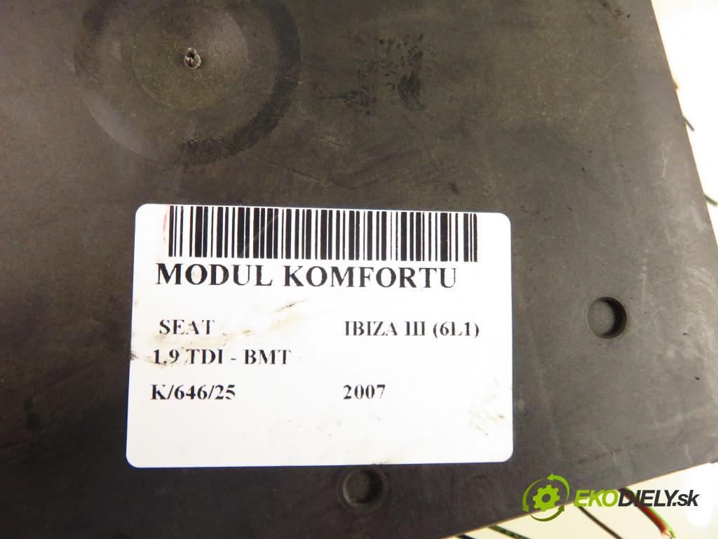 SEAT IBIZA III (6L1) HB 2007 74,00 1.9 TDI - BMT 1896,00 MODUL komfortu 6Q1937049F