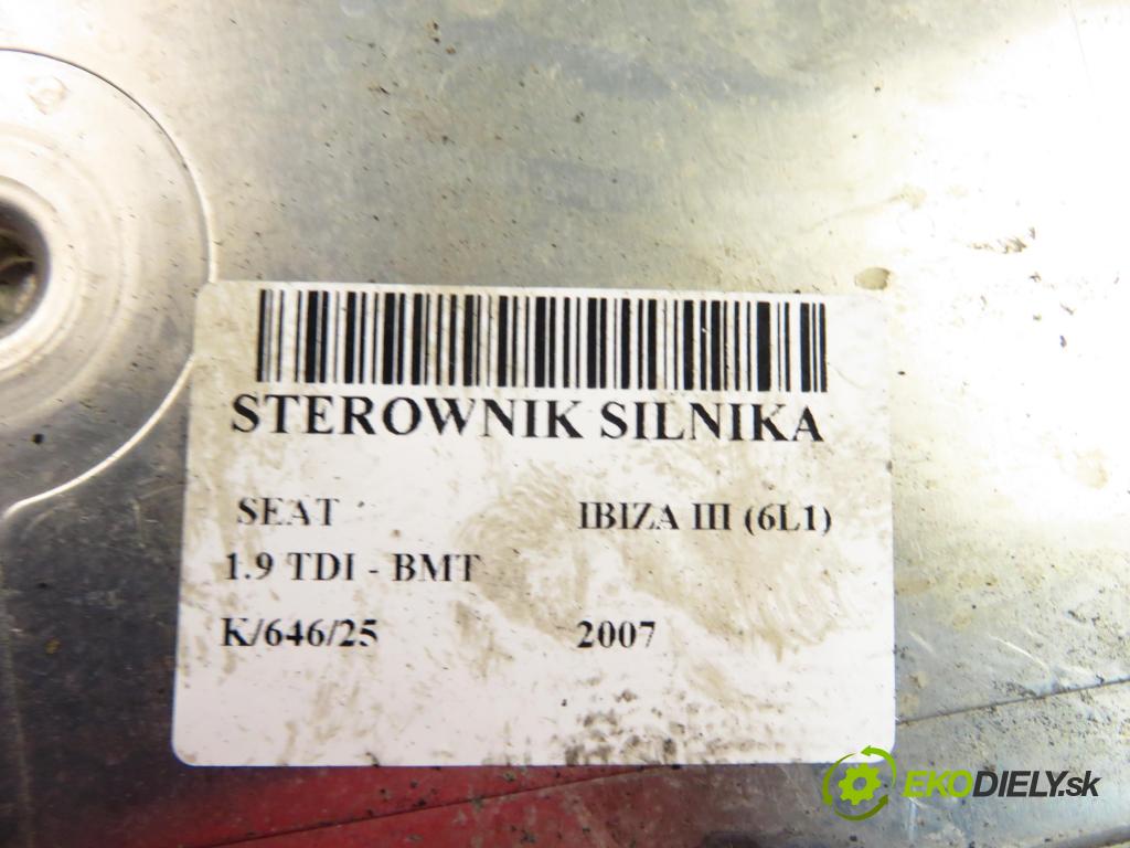 SEAT IBIZA III (6L1) HB 2007 74,00 1.9 TDI - BMT 1896,00 Riadiaca jednotka Motor 03G906013A ; 0281013011