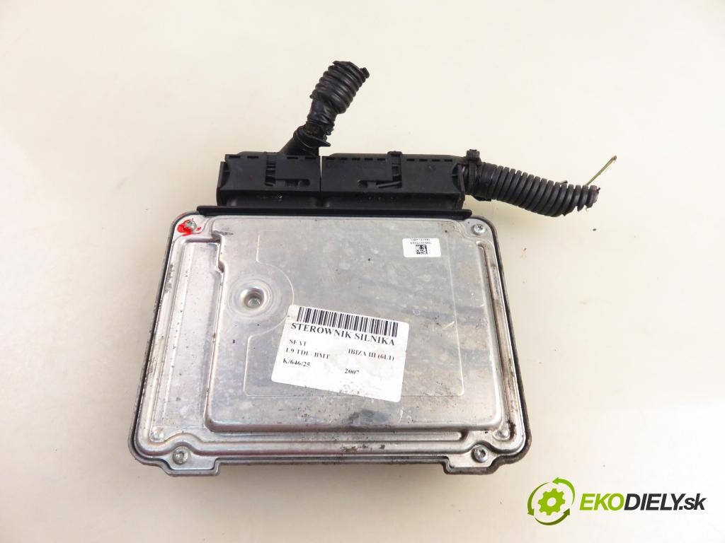 SEAT IBIZA III (6L1) HB 2007 74,00 1.9 TDI - BMT 1896,00 Riadiaca jednotka Motor 03G906013A ; 0281013011