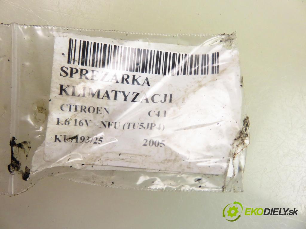CITROEN C4 I (LC_) HB 2005 80,00 1.6 16V - NFU (TU5JP4) 1587,00 KOMPRESOR: klimatizácie 9651910980 (Kompresor klimatizácie)