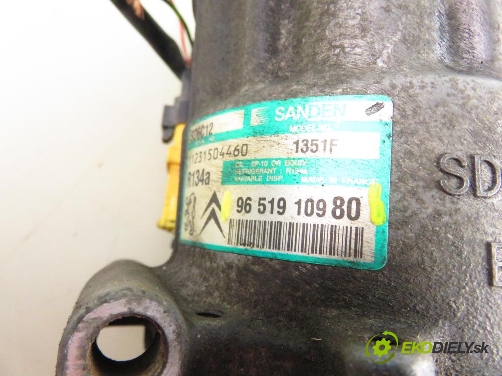 CITROEN C4 I (LC_) HB 2005 80,00 1.6 16V - NFU (TU5JP4) 1587,00 KOMPRESOR: klimatizácie 9651910980 (Kompresor klimatizácie)