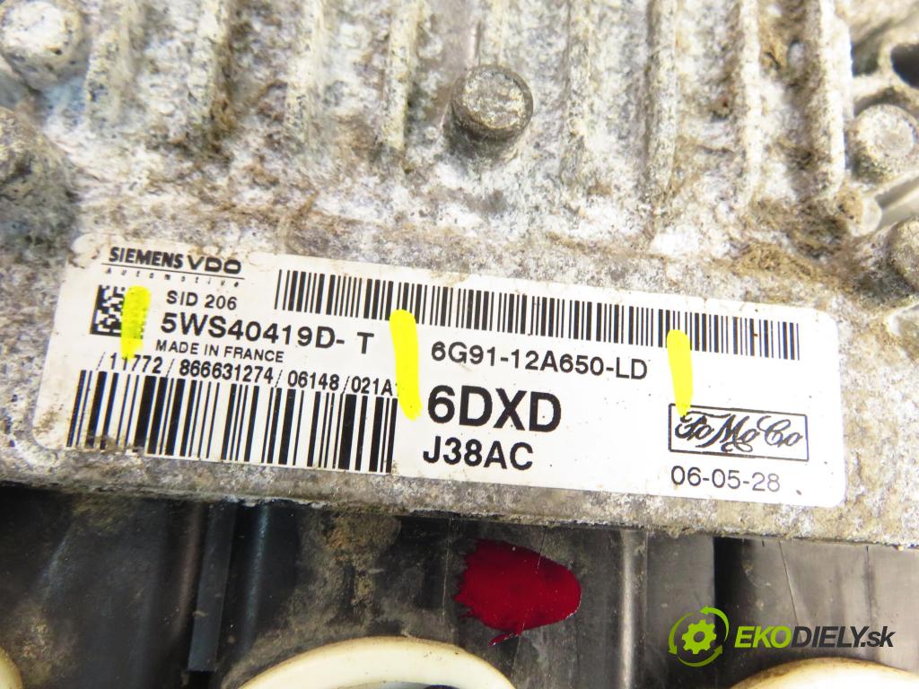 FORD S-MAX (WA6) MINIVAN 2006 92,00 1.8 TDCi 125 - QYWA 1753,00 Riadiaca jednotka Motor 6G9112A650LD ; 5WS40419DT