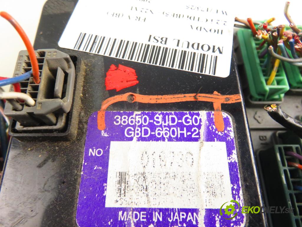 HONDA FR-V (BE) MINIVAN 2006 103,00 2.2 i CTDi 140 - N22A1 2204,00 MODUL BSI 38650SJDG01