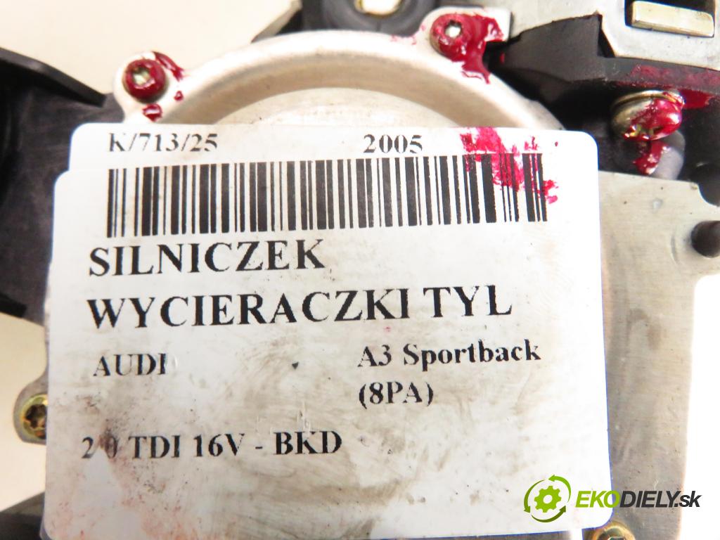 AUDI A3 Sportback (8PA) HB 2005 103,00 2.0 TDI 16V - BKD 1968,00 motorek stěrače ZADNÍ: 8E9955711C