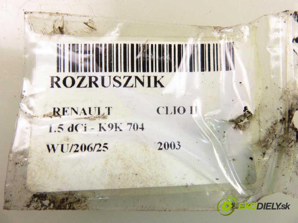 RENAULT CLIO II (BB_, CB_) HB 2003 42,00 1.5 dCi 1461,00 Štartér 8200426577 ; M000T91581 (Štartér)
