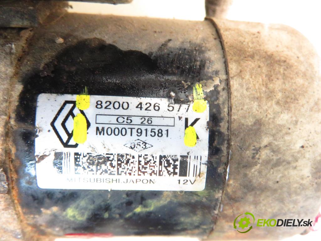 RENAULT CLIO II (BB_, CB_) HB 2003 42,00 1.5 dCi 1461,00 Štartér 8200426577 ; M000T91581 (Štartér)