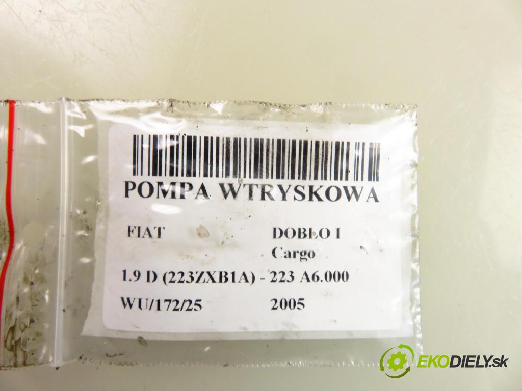 FIAT DOBLO Cargo (223_) FURGON 2005 46,00 1.9 D 63 1910,00 Pumpa vstrekovacia R8443B383B (Vstrekovacie čerpadlo)