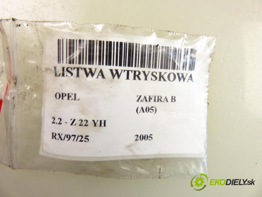 OPEL ZAFIRA B (A05) MINIVAN 2005 110,00 2.2 150 - Z 22 YH 2198,00 Lišta vstrekovacia 55351030 (Vstrekovacia lišta)