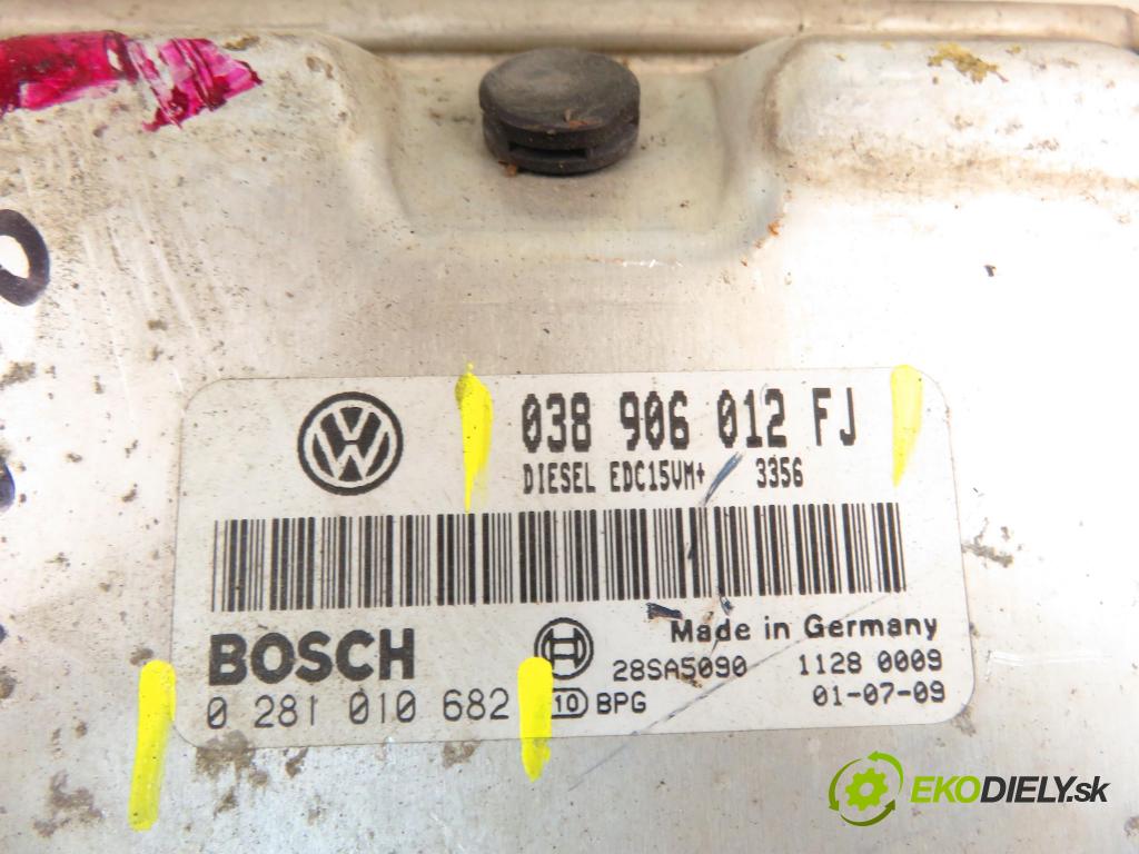 SEAT LEON (1M1) HB 2001 50,00 1.9 SDI - AQM 1896,00 Riadiaca jednotka Motor 038906012FJ ; 0281010682