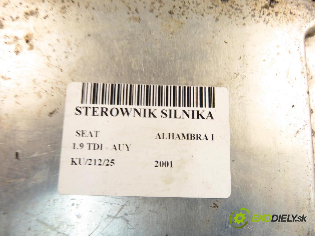 SEAT ALHAMBRA (7V8, 7V9) MINIVAN 2001 85,00 1.9 TDI PD 115 - AUY 1896,00 Riadiaca jednotka Motor 038906019DQ ; 0281010891