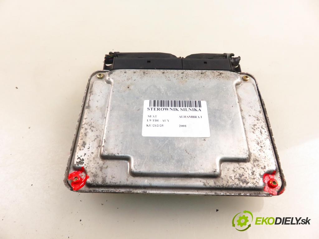 SEAT ALHAMBRA (7V8, 7V9) MINIVAN 2001 85,00 1.9 TDI PD 115 - AUY 1896,00 Riadiaca jednotka Motor 038906019DQ ; 0281010891