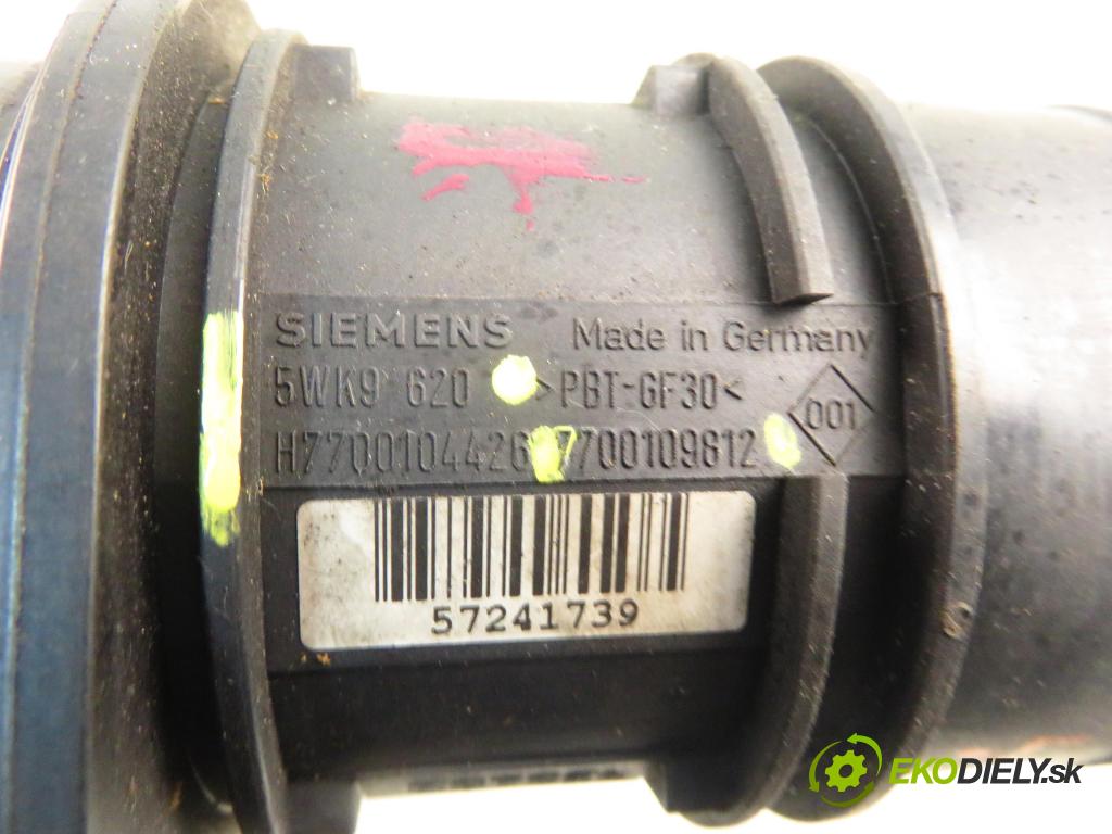 RENAULT MEGANE II (BM0/1_, CM0/1_) HB 2003 88,00 1.9 dCi 120 - F9Q 800 1870,00 váha vzduchu vzduchu 5WK9620 ; 7700104426 ; 7700109812