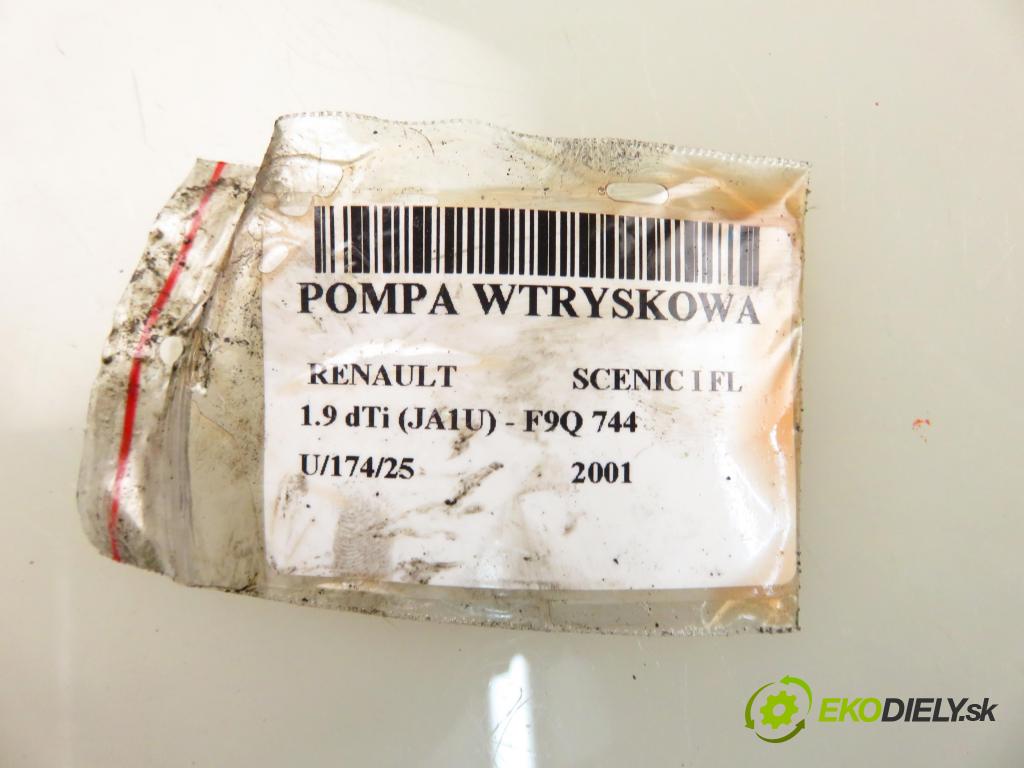 RENAULT SCENIC I (JA0/1_) MINIVAN 2001 59,00 1.9 dTi 80 - F9Q 744 1870,00 Pumpa vstrekovacia 0460414983 ; 8200048193 (Vstrekovacie čerpadlo)