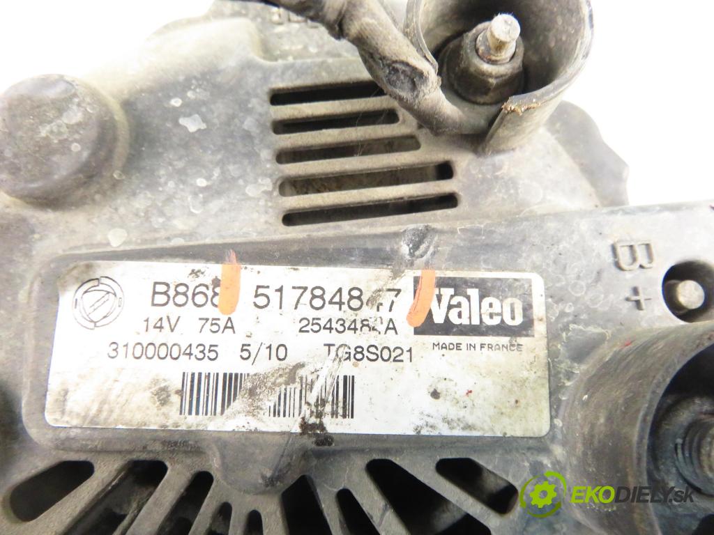 FIAT PANDA Van (169_) HB 2010 51,00 1.3 D Multijet - 188 A8.000 1248,00 Alternátor 51784847 (Alternátor)