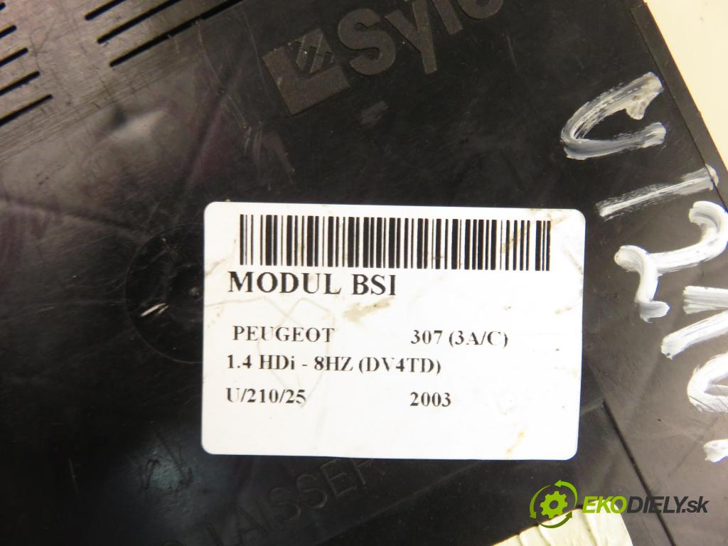 PEUGEOT 307 (3A/C) HB 2003 50,00 1.4 HDi - 8HZ (DV4TD) 1398,00 MODUL BSI 9636760580F ; 9644098380
