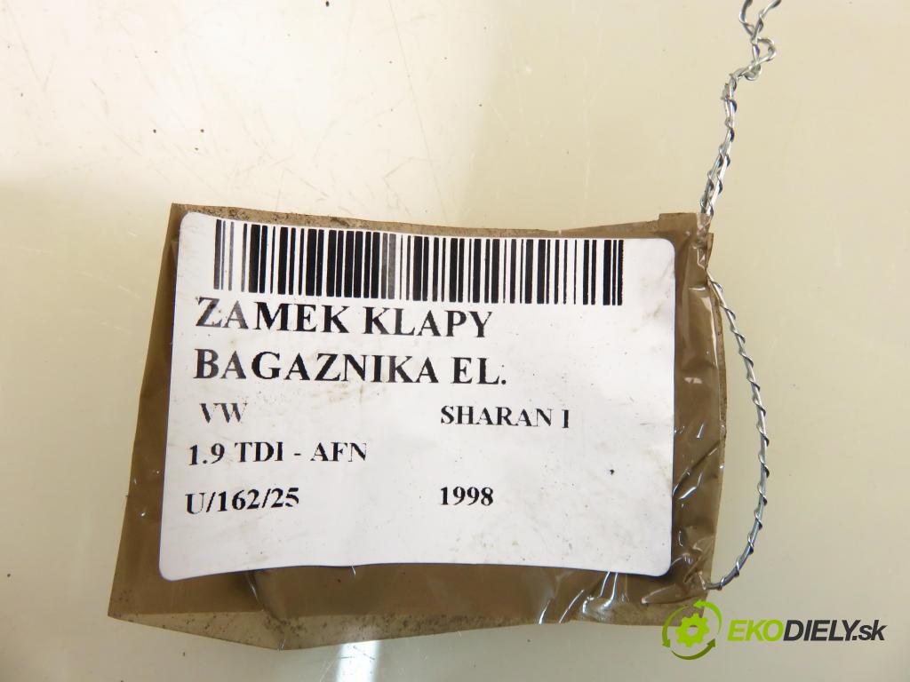 VW SHARAN (7M8, 7M9, 7M6) MINIVAN 1998 81,00 1.9 TDI 110 - AFN 1896,00 zámok dveří kufr EL. 7M1827501