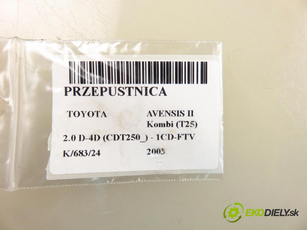 TOYOTA AVENSIS Kombi (_T25_) KOMBI 2003 85,00 2.0 D-4D 116 - 1CD-FTV 1995,00 Škrtiaca klapka 270203B13 (Škrtiaca klapka)