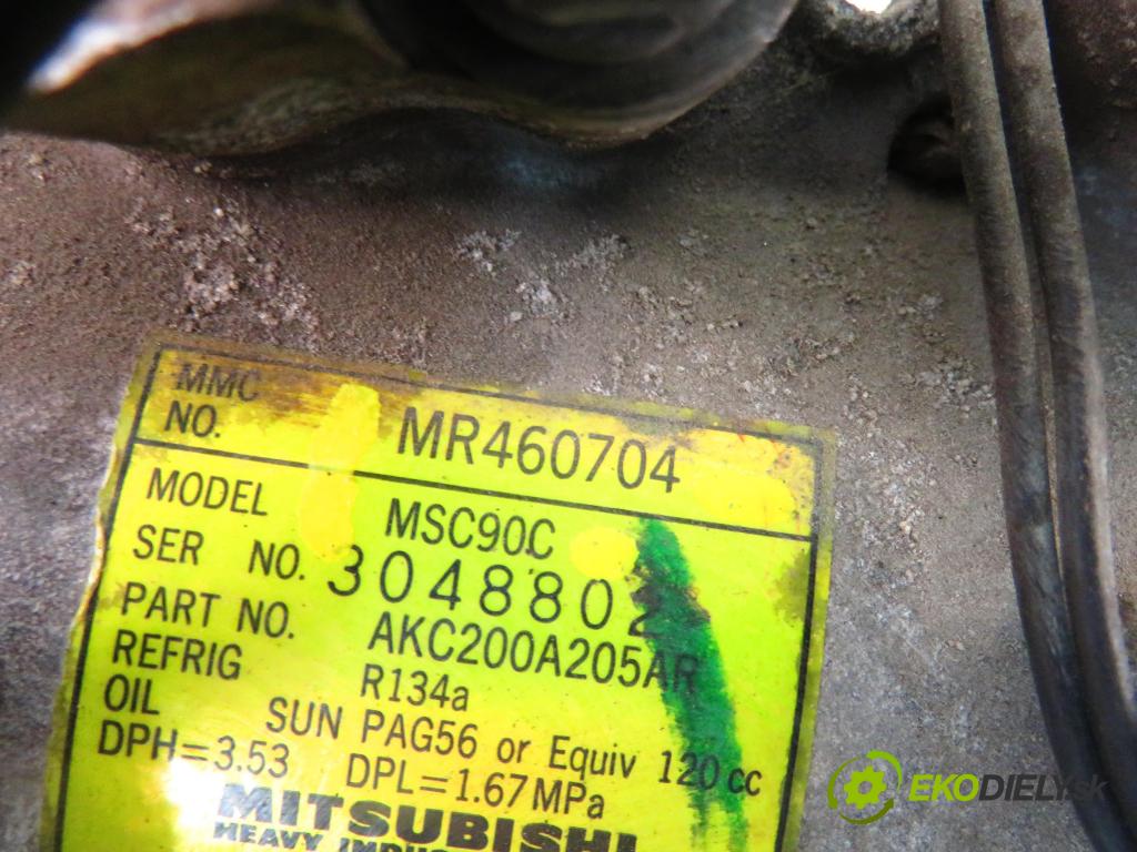 MITSUBISHI OUTLANDER I (CU_W) SUV 2003 100,00 2.0 4WD (CU2W) - 4G63 (DOHC 16V) 1997,00 KOMPRESOR: klimatizácie MSC90C ; MR460704 (Kompresor klimatizácie)