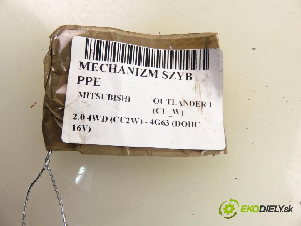 MITSUBISHI OUTLANDER I (CU_W) SUV 2003 100,00 2.0 4WD (CU2W) - 4G63 (DOHC 16V) 1997,00 mechanismus oken PPE MR573886RH