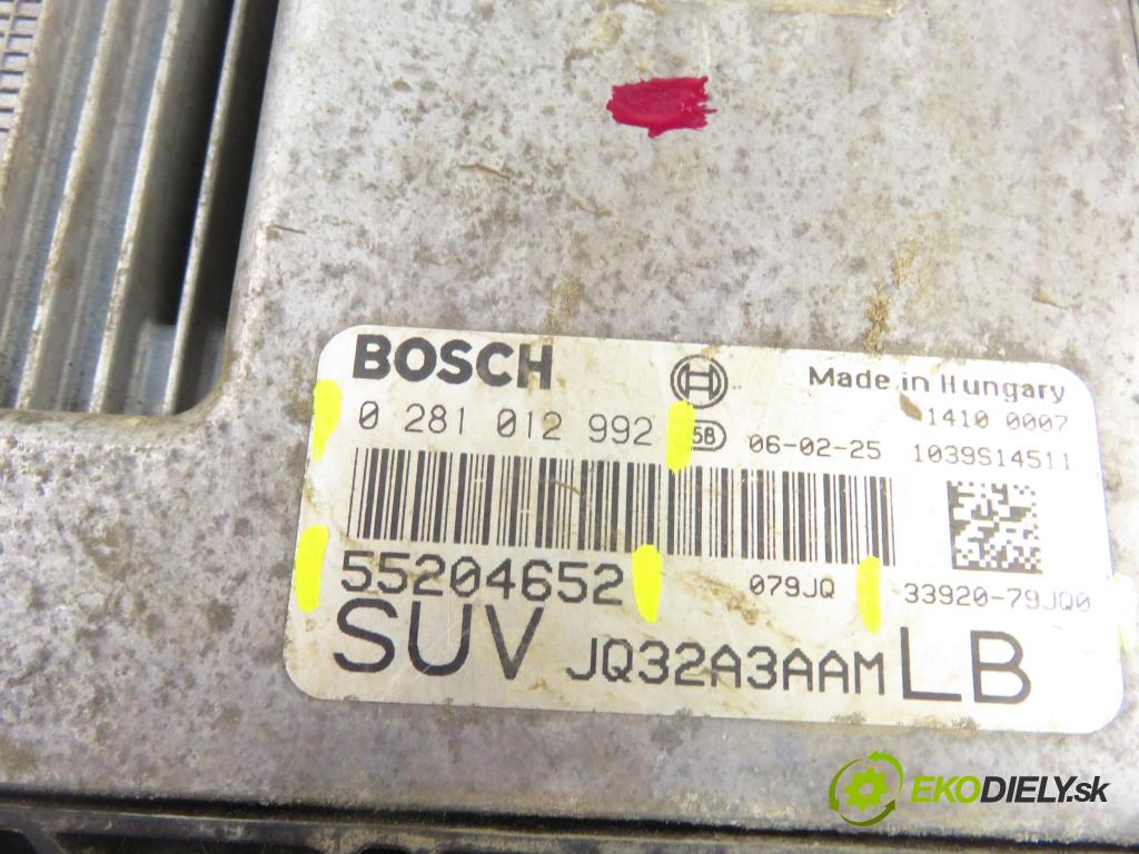 SUZUKI SX4 (EY, GY) CROSSOVER 2006 88,00 1.9 DDiS 4x4 (RW 419D) - D19AA 1910,00 Riadiaca jednotka Motor 55204652 ; 3392079JQ0 ; 0281012992
