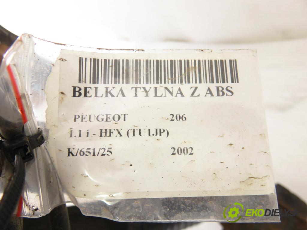 PEUGEOT 206 liftback (2A/C) HB 2002 440,00 1.1 i - HFX (TU1JP) 1124,00 výztuha zadní část ABS