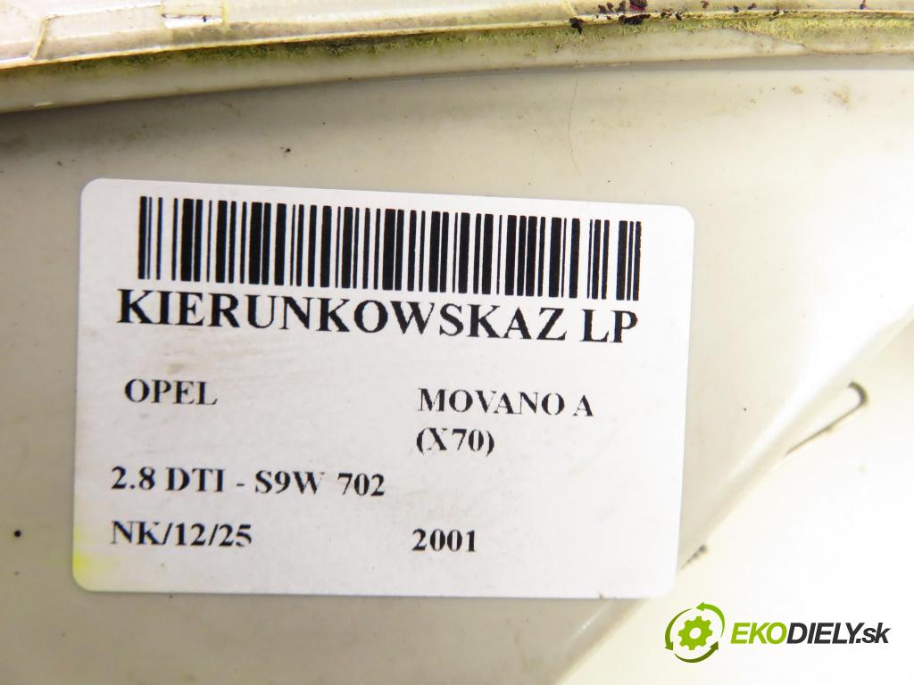 OPEL MOVANO Platforma / podwoyie (X70) KABINA/PLATFORMA 2001 84,00 2.8 DTI 114 SOFIM - S9W 702 2799,00 směrovka LP