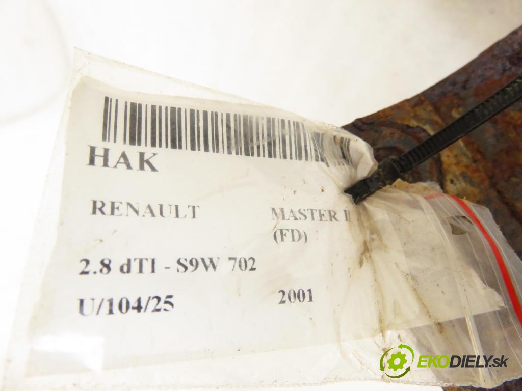 RENAULT MASTER II Skrzynia (FD) FURGON 2001 84,00 2.8 dTI - S9W 702 2799,00 Hák