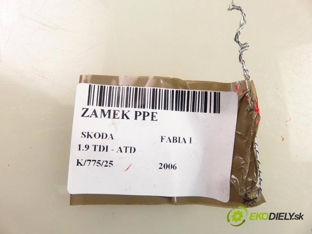 SKODA FABIA I (6Y2) HB 2006 74,00 1.9 TDI PD 100 - ATD 1896,00 zámok PPE 3B1837016BQ