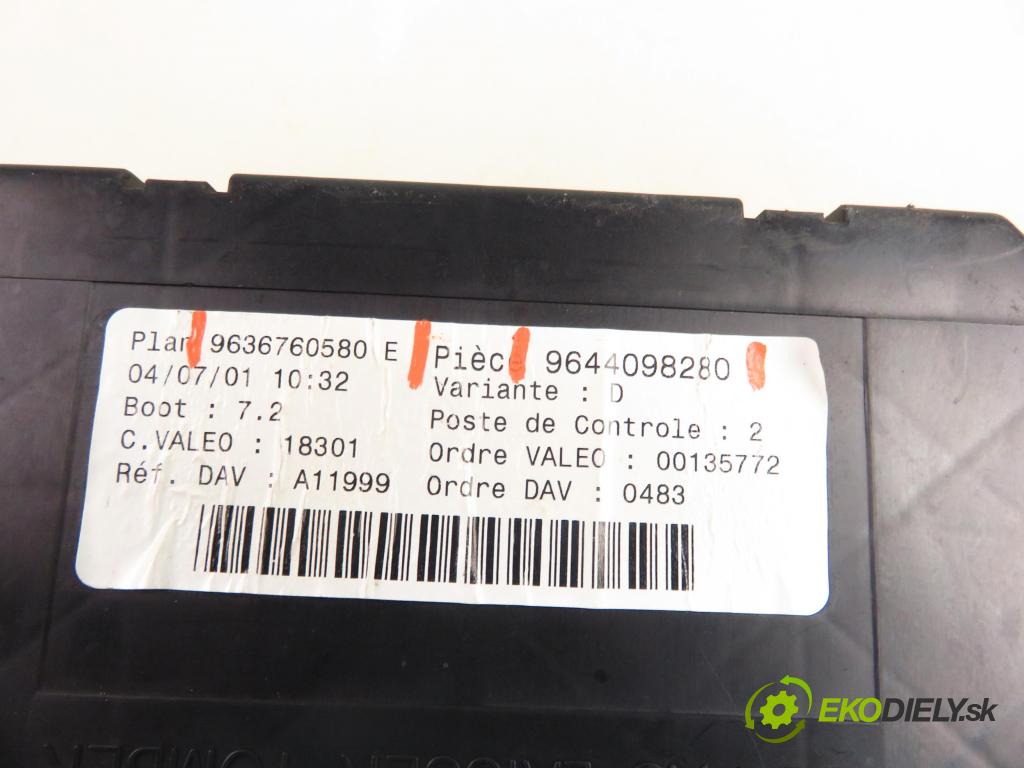 PEUGEOT 307 (3A/C) HB 2001 79,00 2.0 HDi 110 - RHS 1997,00 MODUL BSI 9636760580E ; 9644098280