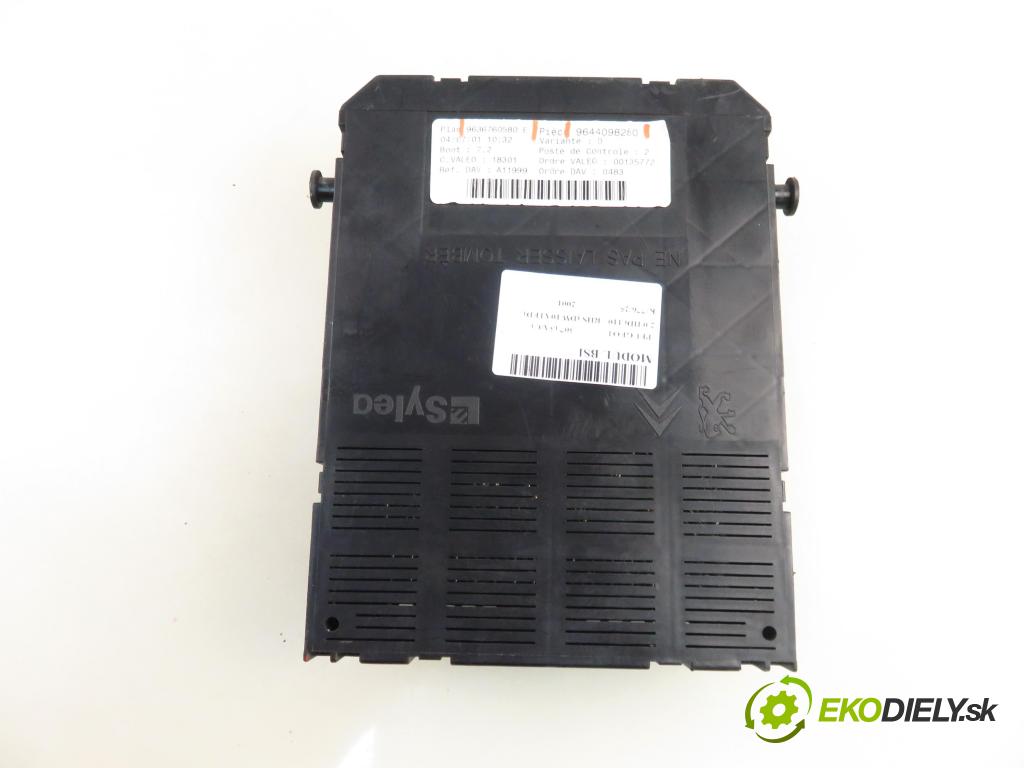 PEUGEOT 307 (3A/C) HB 2001 79,00 2.0 HDi 110 - RHS 1997,00 MODUL BSI 9636760580E ; 9644098280