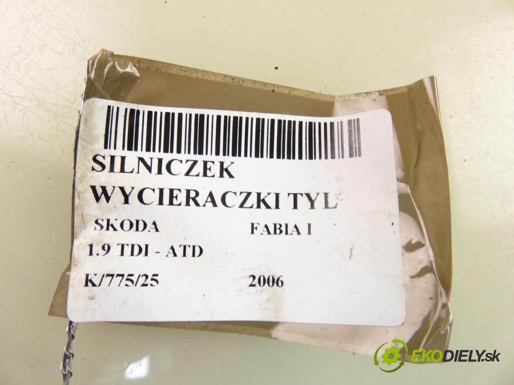 SKODA FABIA I (6Y2) HB 2006 74,00 1.9 TDI PD 100 - ATD 1896,00 Motorček stierače zadné 1J6955711G