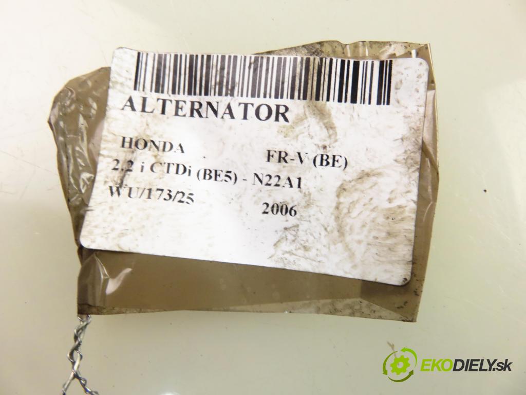 HONDA FR-V (BE) MINIVAN 2006 103,00 2.2 i CTDi 140 - N22A1 2204,00 Alternátor 1042103911 (Alternátor)