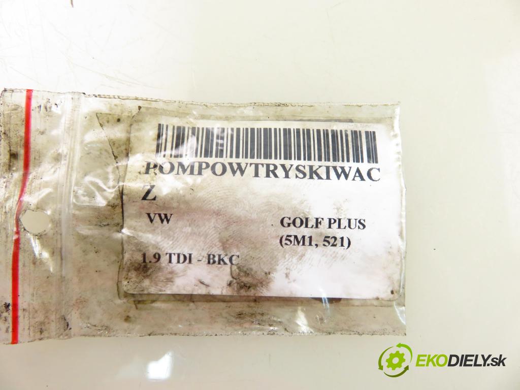 VW GOLF PLUS (5M1, 521) HB 2005 77,00 1.9 TDI PD 105 - BKC 1896,00 vstříkovač 038130073AG ; 0414720215 (Vstřikovače)