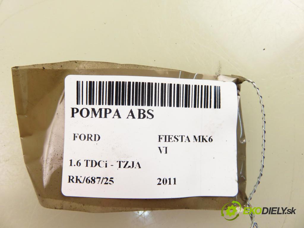 FORD FIESTA VI (CB1,CCN) HB 2011 70,00 1.6 TDCi - TZJA 1560,00 Pumpa ABS 10096101503 ; AV592C405GB (Pumpa ABS)