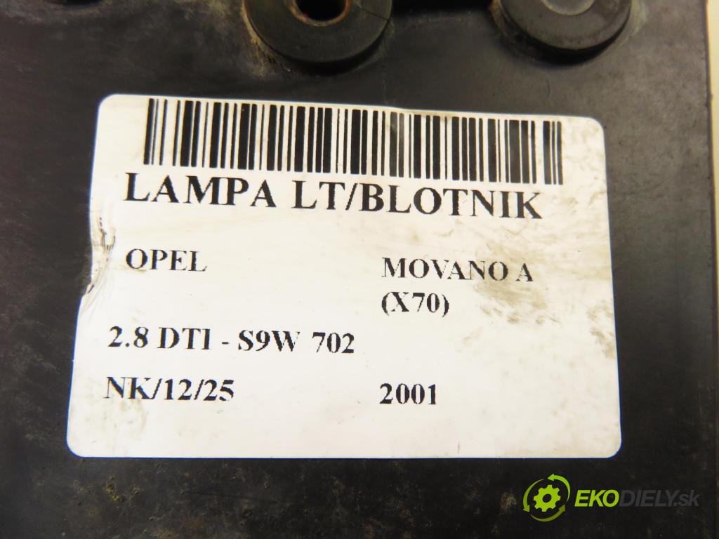 OPEL MOVANO Platforma / podwoyie (X70) KABINA/PLATFORMA 2001 84,00 2.8 DTI 114 SOFIM - S9W 702 2799,00 světlo 7700353024