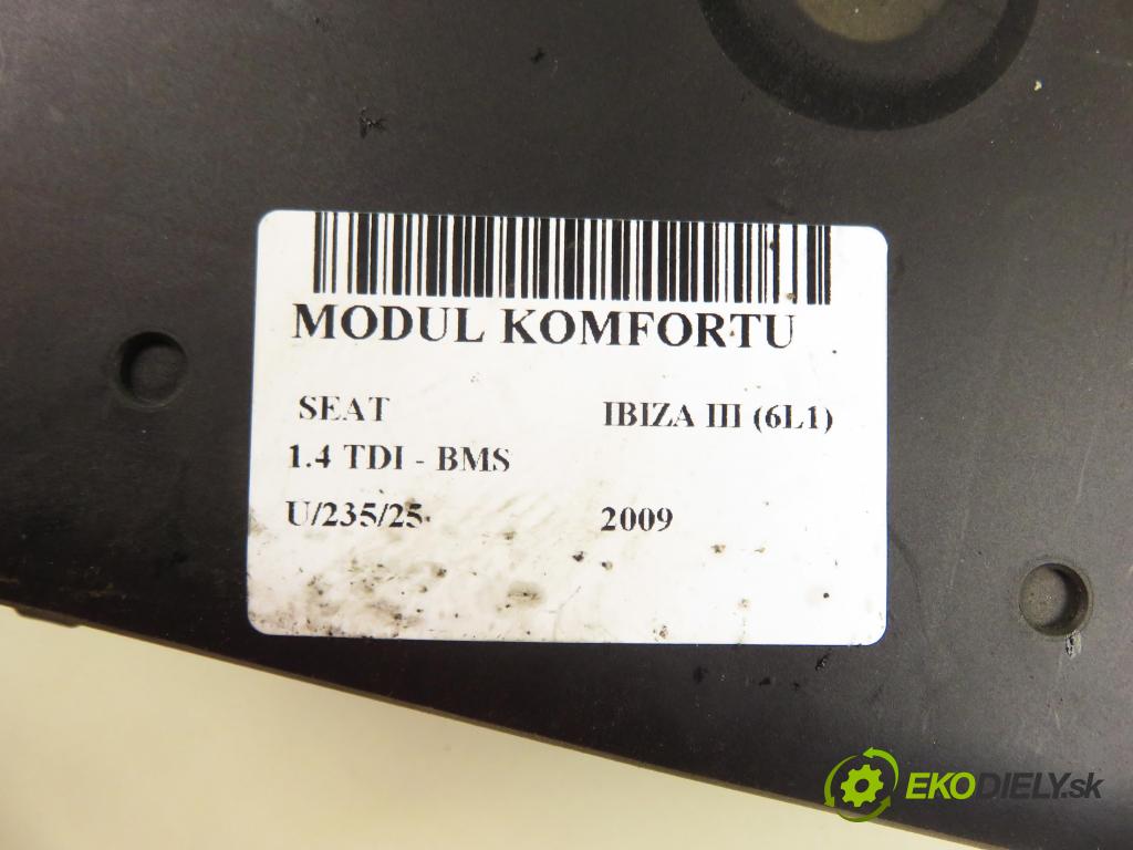 SEAT IBIZA III (6L1) HB 2009 59,00 1.4 TDI - BMS 1422,00 MODUL komfortu 6Q1937049F ; 5WK48217