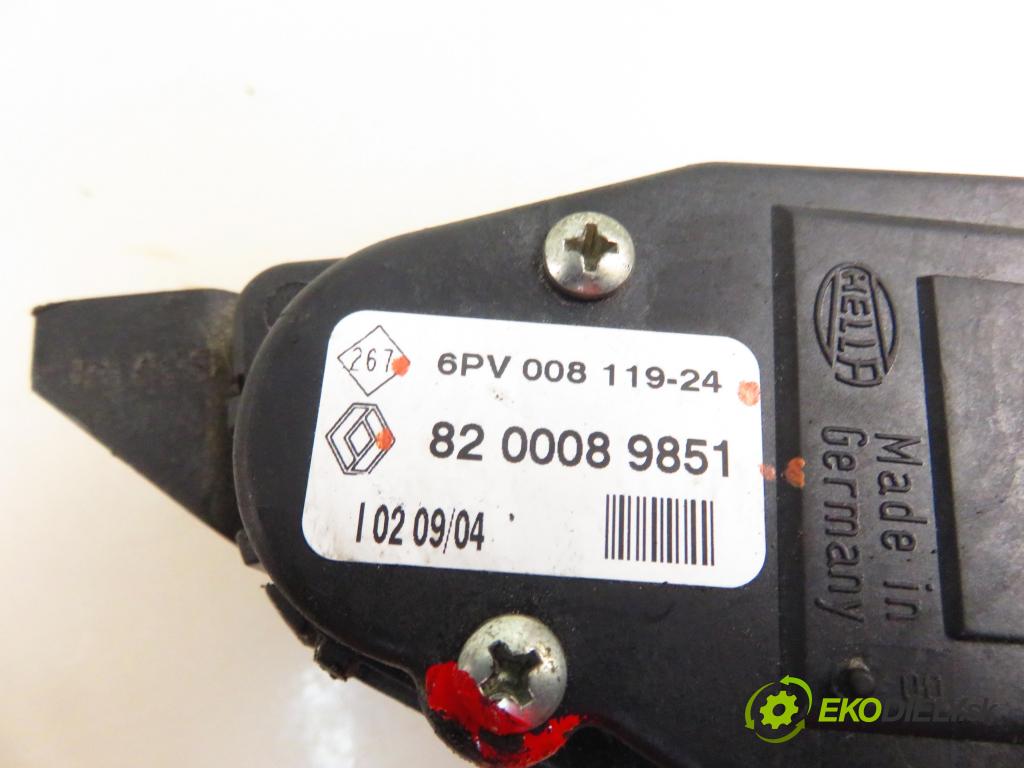 RENAULT CLIO II (BB_, CB_) HB 2004 48,00 1.5 dCi 65 - K9K 704 1461,00 Potenciometer plynu 8200089851 ; 6PV00811924 (Potenciometer plynového pedálu)