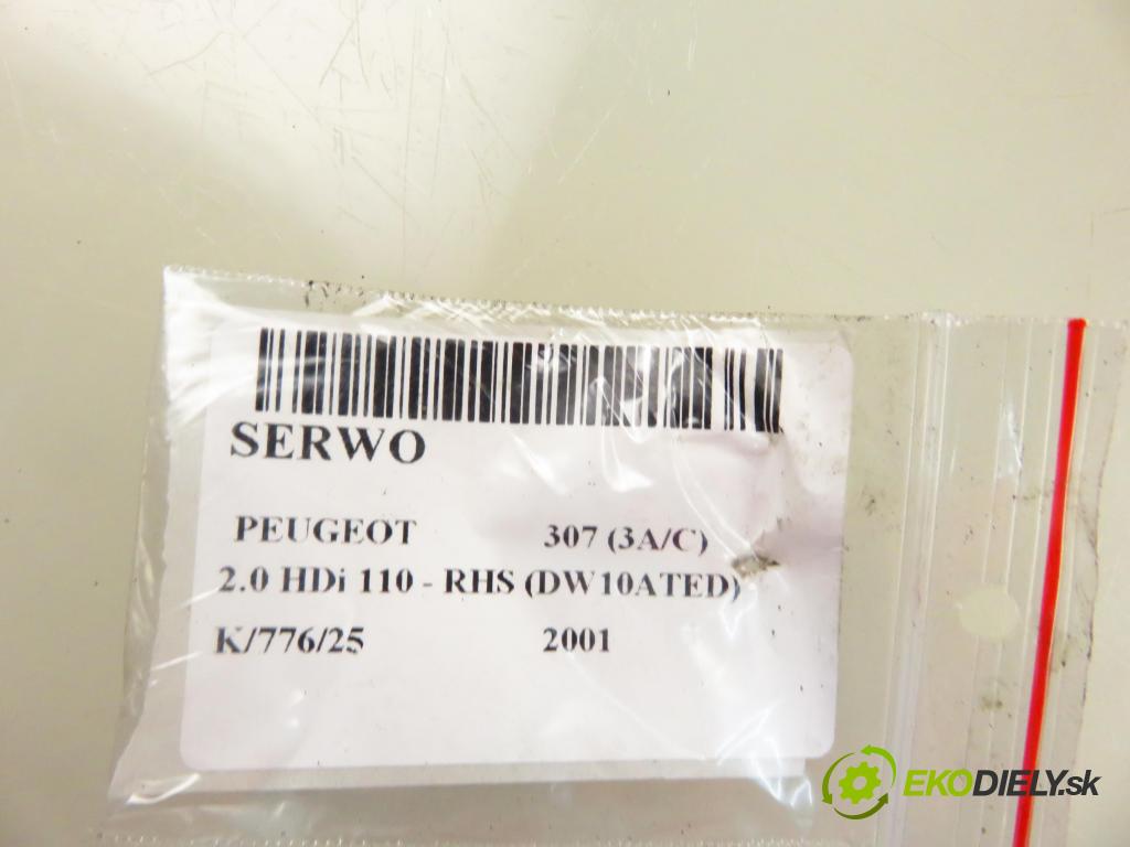 PEUGEOT 307 (3A/C) HB 2001 79,00 2.0 HDi 110 - RHS 1997,00 Posilovač 9643129680 (Servočerpadlo, pumpa riadenia)