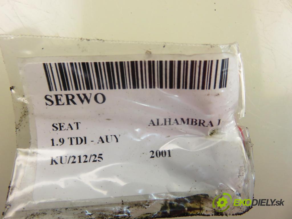 SEAT ALHAMBRA (7V8, 7V9) MINIVAN 2001 85,00 1.9 TDI PD 115 - AUY 1896,00 Posilovač YM212B195CC ; 7M3612100E (Servočerpadlo, pumpa riadenia)
